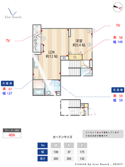 グラナーデ六月 201 【東京都竹ノ塚駅】 の間取り図