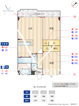長沼ビル 206 【福岡県大橋駅】 の間取り図