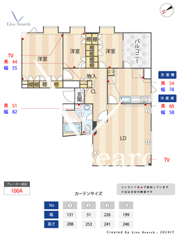 市川ブルグ 310 【市川真間駅】 の間取り図