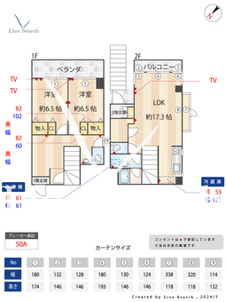 ラ・ボン・ファミイユ 208 【東京都落合南長崎】 の間取り図