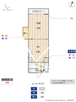 ダブルーンⅥ西新 205 【福岡県西新駅】 の間取り図