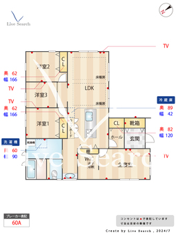 神戸市北区東大池　戸建  【兵庫県大池駅】 の間取り図