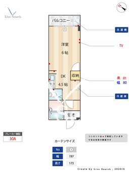 淡青ビル 309 【福岡県西鉄平尾駅】 の間取り図