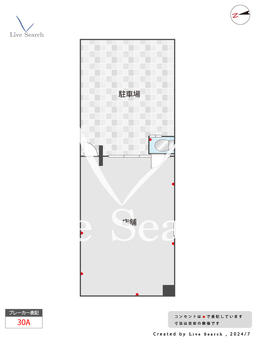 冨永貸店舗 A 【福岡県今宿駅】 の間取り図