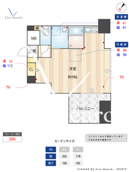 ルイズ博多 302 【福岡県博多駅】 の間取り図