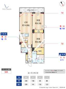 ル・マレ・ド・オーゼ 202 【八潮駅　徒歩3分】 の間取り図
