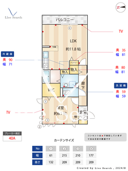 ルーヴル三橋B 301 【埼玉県京浜東北・根岸線　大宮駅　徒歩23分】 の間取り図