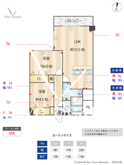 ユニハイム八王子 402 【東京都八王子駅】 の間取り図