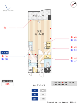 ライオンズマンション博多中央 405 【福岡県祇園駅】 の間取り図