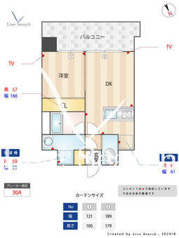 ラ・エスパシオ箱崎 602 【福岡県吉塚駅】 の間取り図