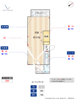 キューティ冷泉 302 【福岡県中洲川端駅】 の間取り図