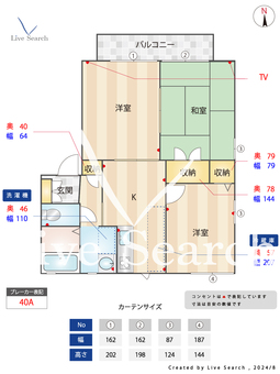 ソレイユ岡崎D 208 【田尾寺駅】 の間取り図