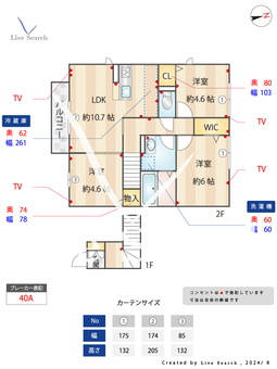 H・MパークスⅤ 203 【東京都和泉多摩川駅】 の間取り図
