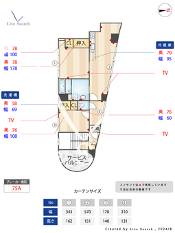 ライツェント広尾 200 【東京都広尾駅】 の間取り図