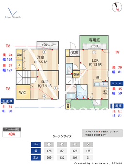 スペランツァ国立B 102 【東京都国立駅】 の間取り図