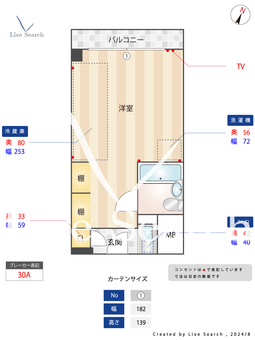 パピリオーテ西横浜 307 【神奈川県西横浜駅】 の間取り図
