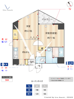 ラシクラス麹町 901 【東京都半蔵門駅】 の間取り図