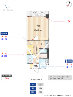 サニーサイドアップ 304 【福岡県博多駅】 の間取り図