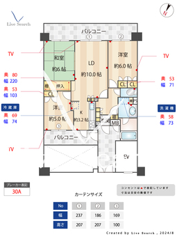 鳥飼パーク・ホームズ 302 【福岡県西新駅】 の間取り図