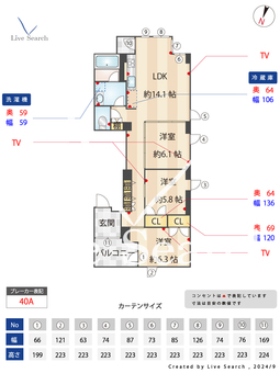 Huit神楽坂 401 【東京都牛込神楽坂駅】 の間取り図