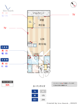 ヘリオス吉川美南ウラノス 201 【吉川】 の間取り図
