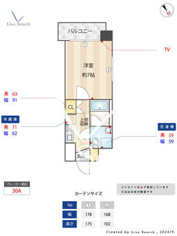 エトス高宮 506 【福岡県西鉄平尾駅】 の間取り図