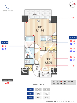 テラス浅草橋 508 【東京都浅草橋駅】 の間取り図