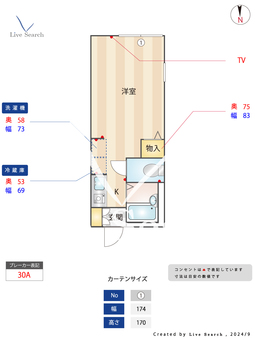 ルピナス浜田山 201 【浜田山駅】 の間取り図