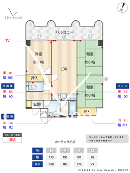 JSビル 8A 【福岡県大橋駅】 の間取り図