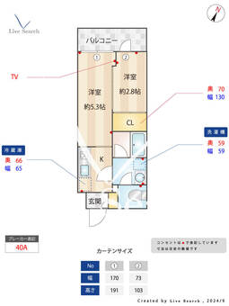 SYFORME東池袋 404 【東池袋駅】 の間取り図
