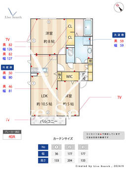 GLANZHAUS 202 【三鷹駅】 の間取り図