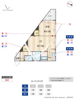 エスポアール歌島 202 【ＪＲ東海道線塚本駅】 の間取り図