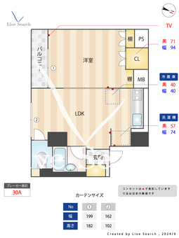 日暮里サンライズマンション 301 【東京都日暮里駅】 の間取り図