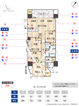 パークホームズ西新トラッドマークス 503 【福岡県西新駅】 の間取り図