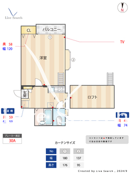 サンライズ・ガーデンⅡ 202 【福岡県竹下駅】 の間取り図