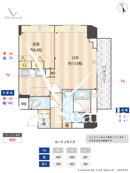 ジェノヴィア浅草橋Ⅱ 1103 【東京都浅草橋駅】 の間取り図