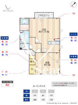 アイリス田無A 201 【東京都田無駅】 の間取り図