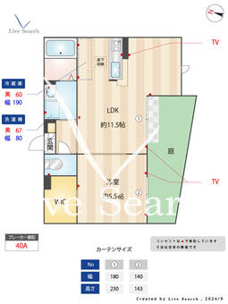 コーラルリーフ西新 102 【福岡県城西3丁目バス停】 の間取り図