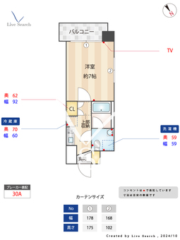 エトス高宮 806 【福岡県西鉄平尾駅】 の間取り図