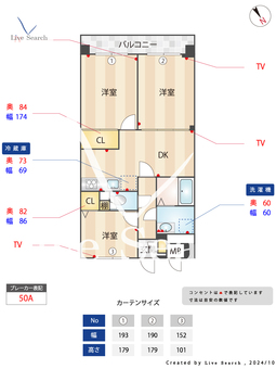 ライオンズマンション長田ヒルズ 814 【兵庫県丸山駅】 の間取り図
