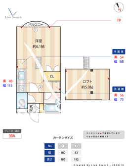 メゾン　グラシューズ 206 【東京都狛江駅】 の間取り図