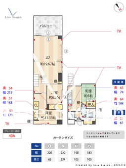 Tコートアニス 203 【福岡県春日原駅】 の間取り図