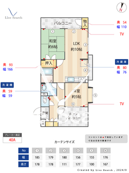 クローバーハイツ六本松 501 【福岡県六本松駅】 の間取り図