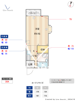昴Ⅱ 201 【東京都神泉駅】 の間取り図