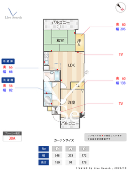 アーベイン秋山 406 【南区高宮駅】 の間取り図