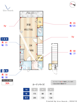 アムール 205 【金町駅】 の間取り図