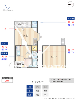 スプレンディドバース 206 【福岡県別府駅】 の間取り図