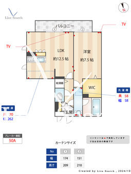 コモレビ大蔵	E 301 【東京都小田急電鉄小田原線　成城学園前駅　】 の間取り図
