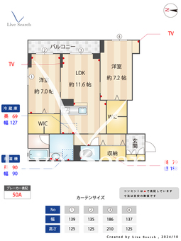 リックス　エクラージュ 205 【埼玉県川越駅】 の間取り図