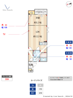 パラドール西公園 201 【福岡県唐人町駅】 の間取り図